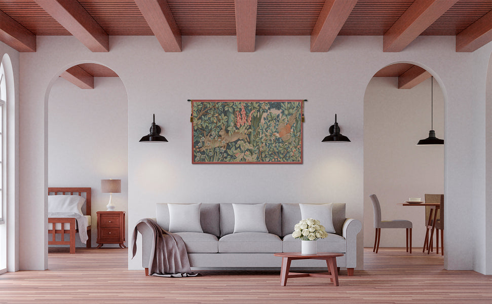 Hare and Pheasant French Tapestry