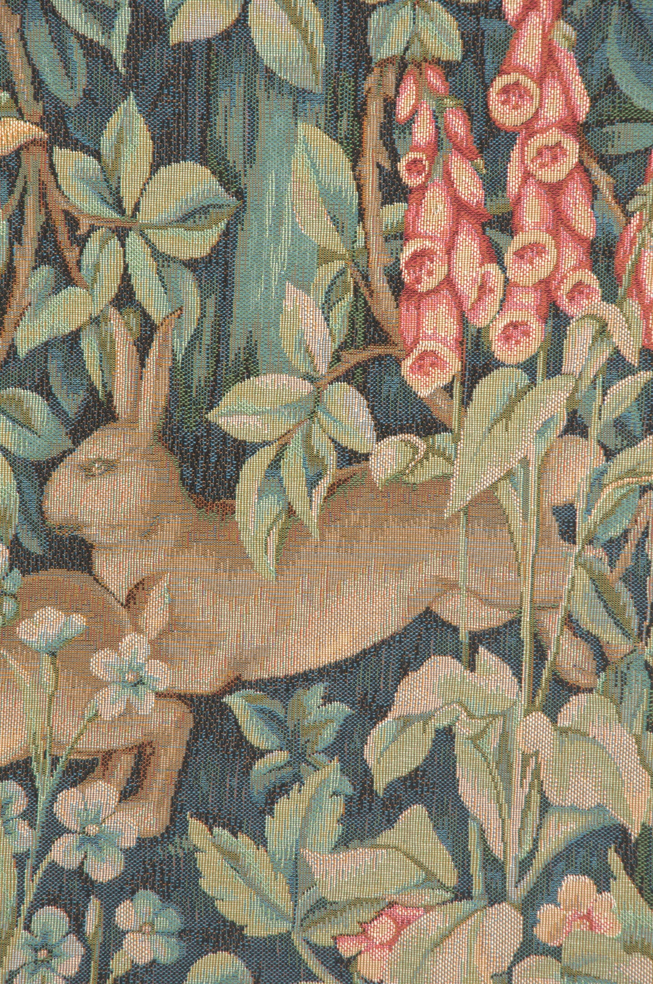Rabbit, Pheasant, and Doe French Tapestry