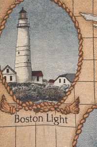 Lighthouses of the Northeast Tapestry Throw