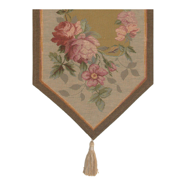 French Floral Roses Small French Tapestry Table Runner