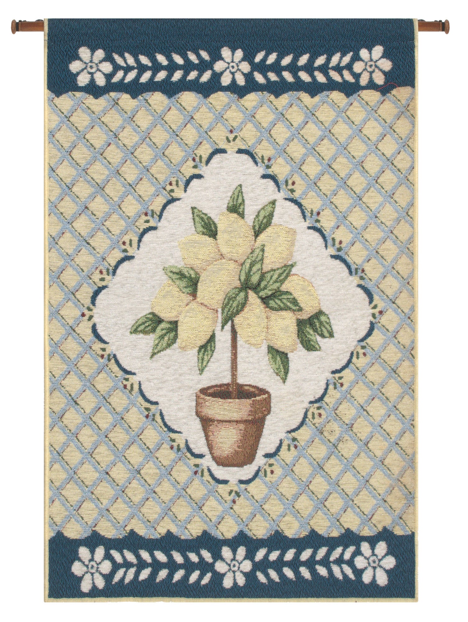 Lemon Delight Chenille Tapestry Bell Pull