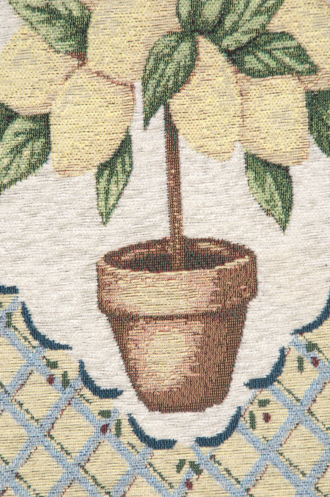 Lemon Delight Chenille Tapestry Bell Pull