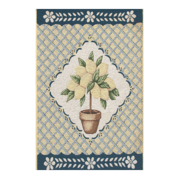 Lemon Delight Chenille Tapestry Banner