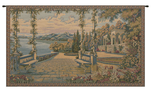 Lago Di Como II Italian Tapestry Wall Hanging