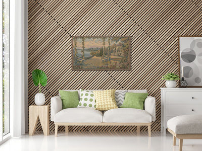 Lago Di Como II Italian Tapestry Wall Hanging