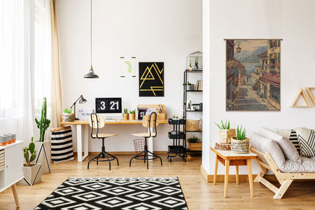 Bellagio Scalinata Italian Tapestry Wall Hanging