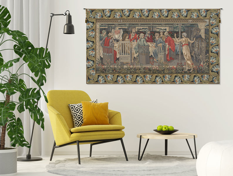 The Round Table With Border European Tapestry
