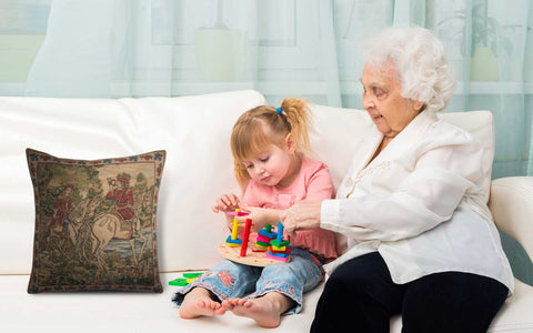 The Noble Hunt Belgian Cushion Cover