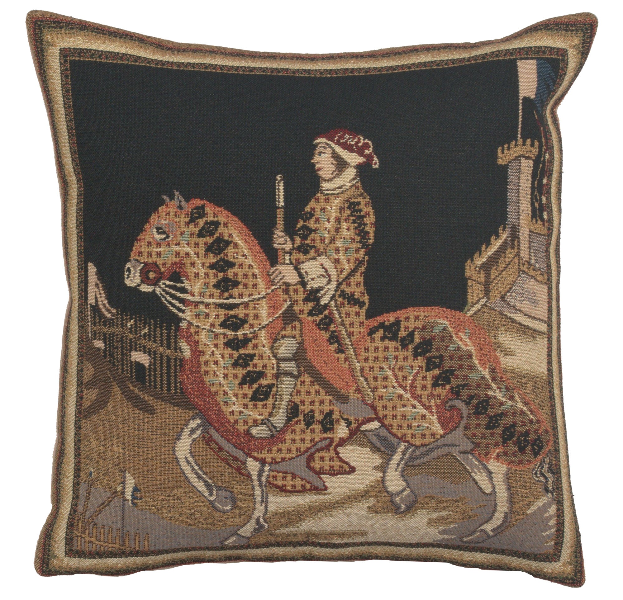 Knight Of Siena Belgian Cushion Cover