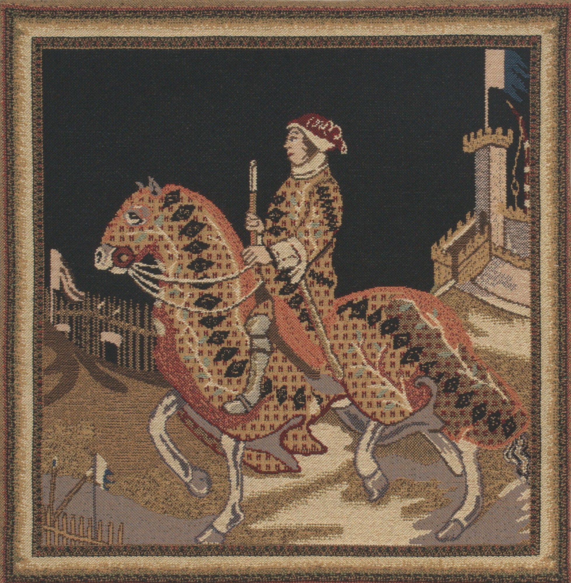 Knight Of Siena Belgian Cushion Cover