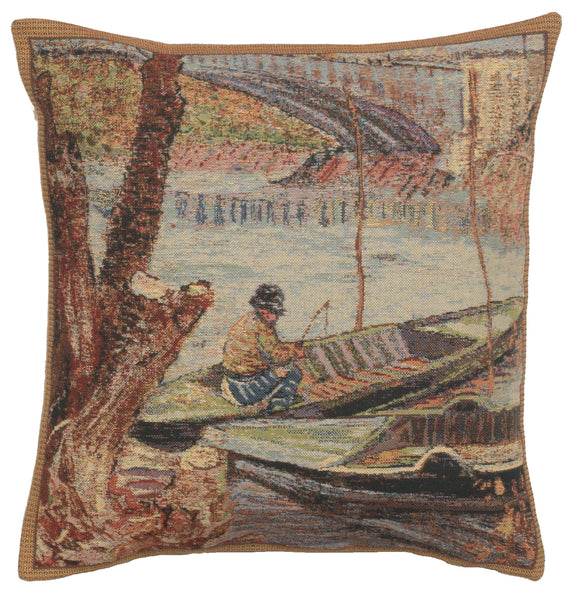 Peche au Printemps Belgian Cushion Cover