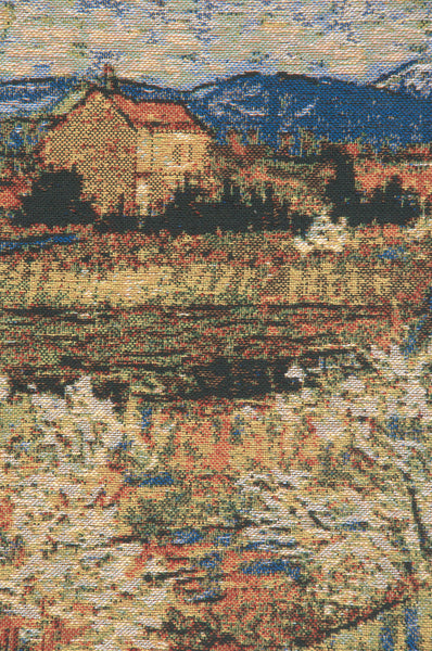 Le Crau with Peach Trees Belgian Cushion Cover