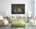 Lady and the Mirror Dark Belgian Tapestry