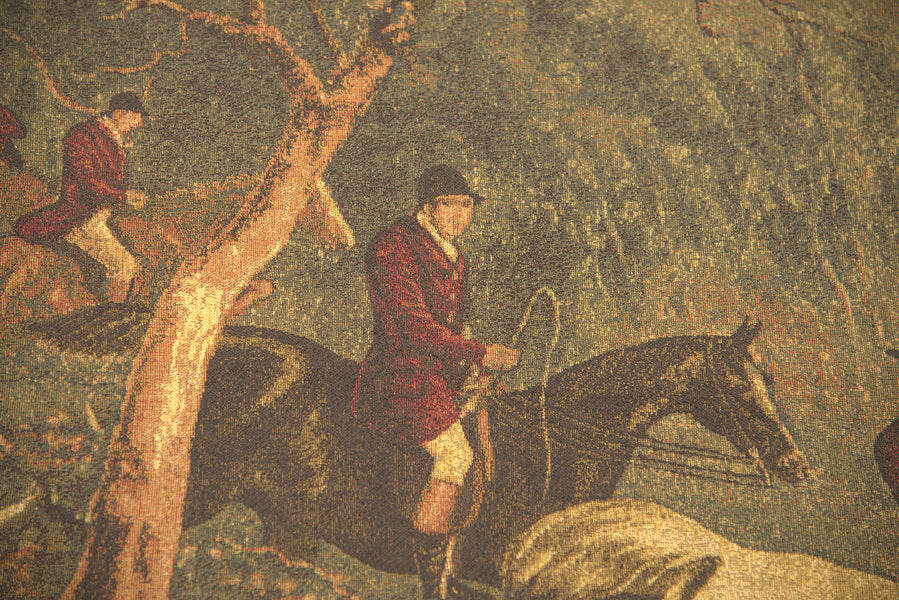 Riders Chase European Tapestry