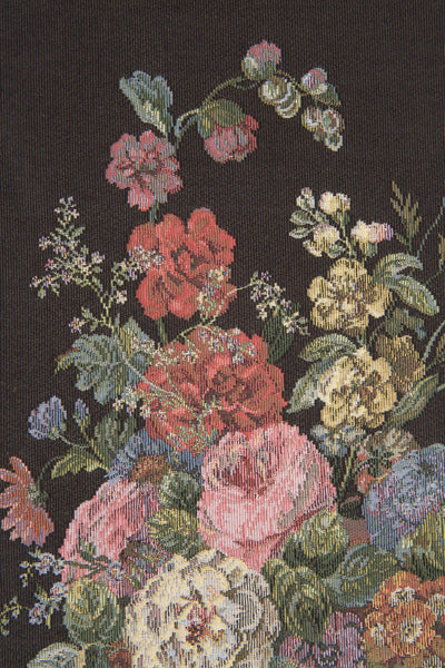 Flower Vase Black European Tapestry