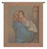 Madonna and Child with Border Italian Tapestry Wall Hanging
