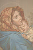 Madonna and Child with Border Italian Tapestry Wall Hanging