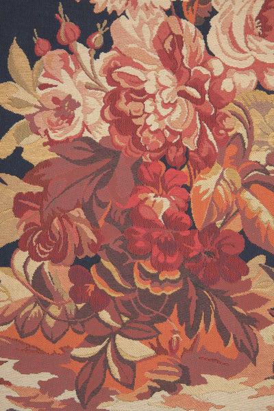 Square Romantique Blue Small European Tapestry