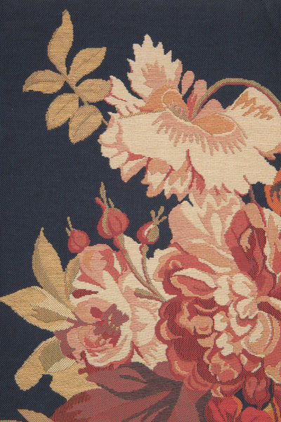 Square Romantique Blue Small European Tapestry