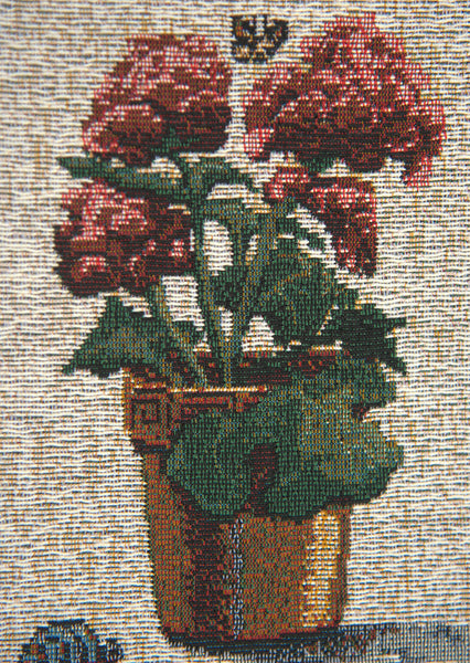 Garden Quilt Beige Tapestry Bell Pull