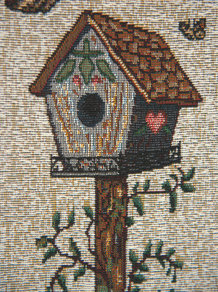 Garden Quilt Beige Tapestry Bell Pull