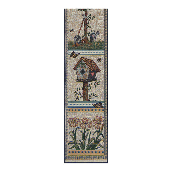 Garden Quilt Beige Tapestry Bell Pull