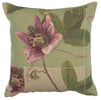 Springtime Blossom Green French Tapestry Cushion