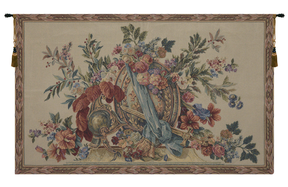 Shield and Sword Beige European Tapestries