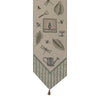 Garden Elements Green Tassel Tapestry Table Runner