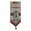 Rustic Retreat with Red Tassels Tapestry Table Runner
