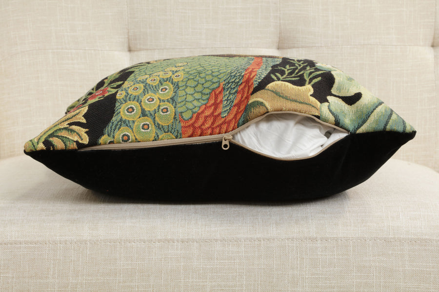 Peacock by William Morris European Cushion Cover