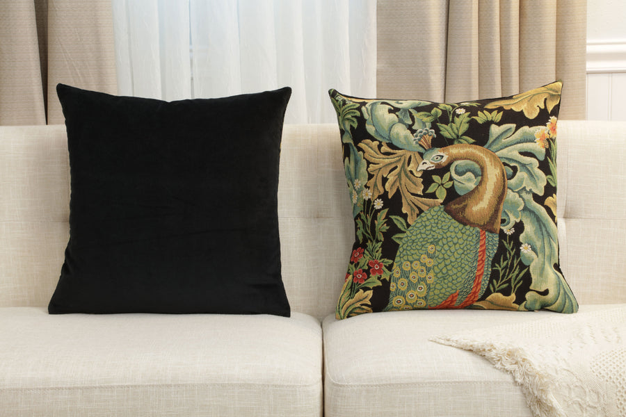 Peacock by William Morris European Cushion Cover