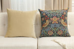 Strawberry Thief A Blue by William Morris European Cushion Cover