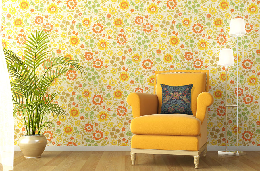 Strawberry Thief A Blue by William Morris European Cushion Cover