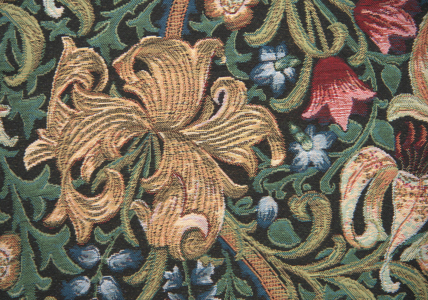 Golden Lily by William Morris European Throw