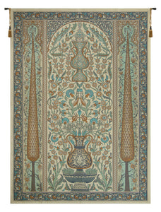 Bright Floral with Urns European Tapestry