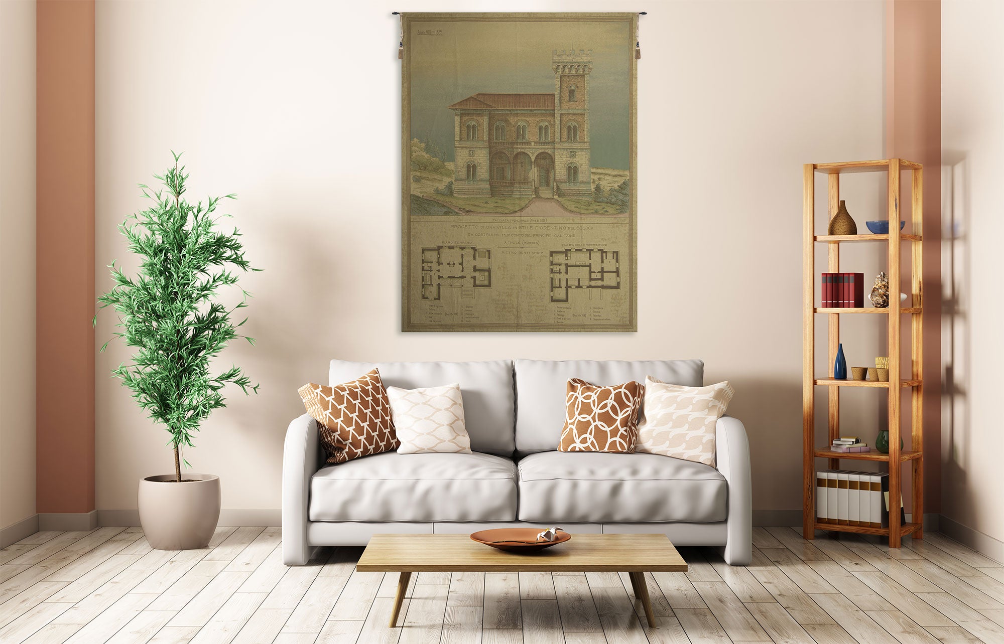 Progetto di Una VIlla in Stile Fiorentino European Tapestry