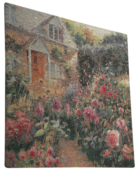 Enchanting English Garden Stretched Wall Tapestry