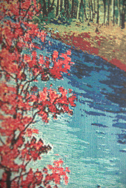 The Autumn River Stretched Wall Tapestry