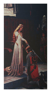 Accolade III without Border Large Stretched Wall Tapestry by Edmund Blair Leighton