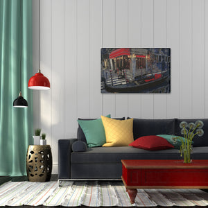 Moonlight Gondola Stretched Wall Tapestry