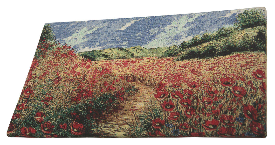 Poppy Fields III Stretched Wall Tapestry