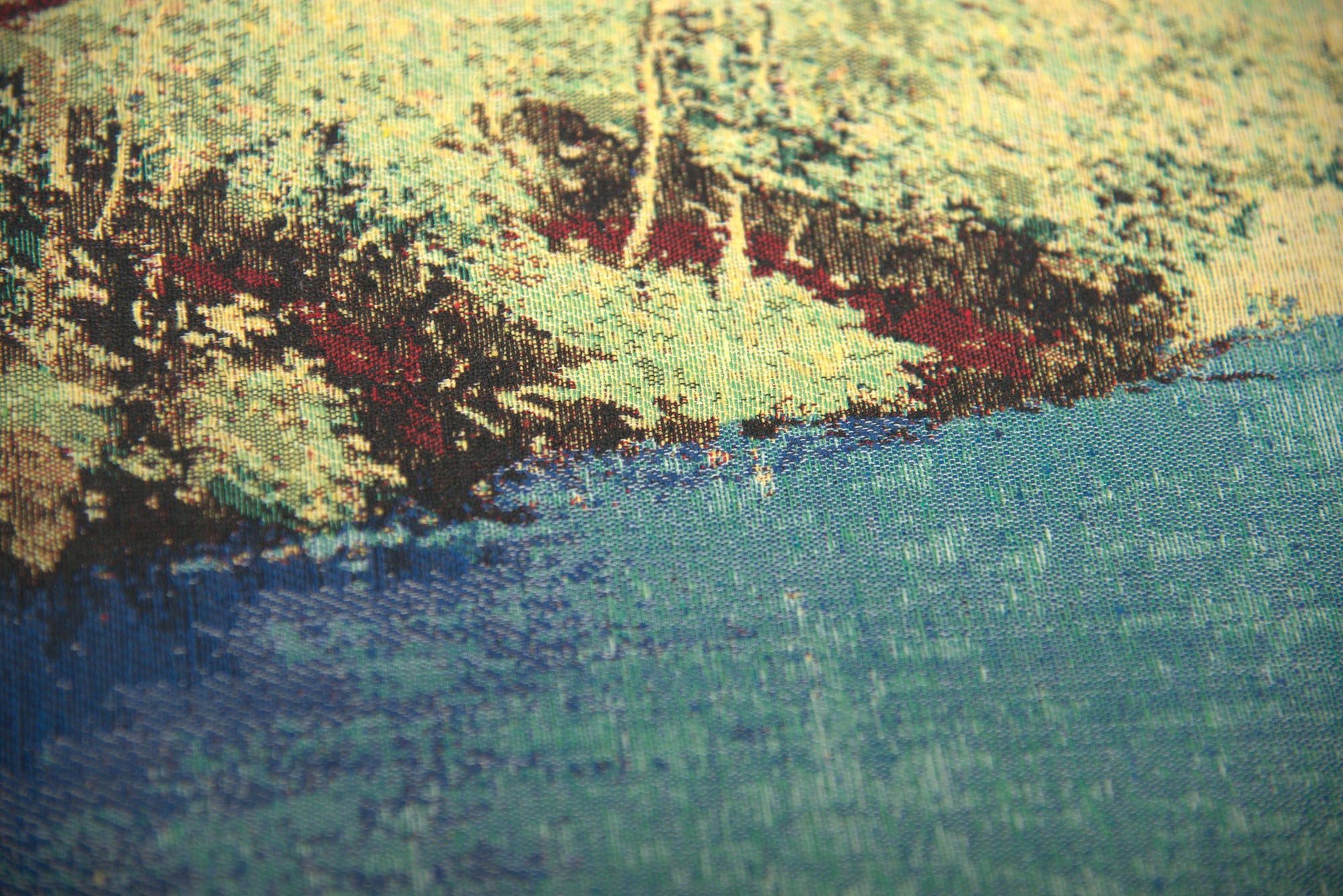 River Place Stretched Wall Tapestry