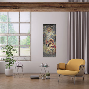 Garden Girls Stretched Wall Tapestry