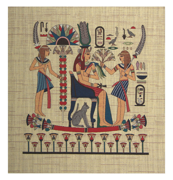 Papyrus Flowers for the Queen Stretched Wall Tapestry