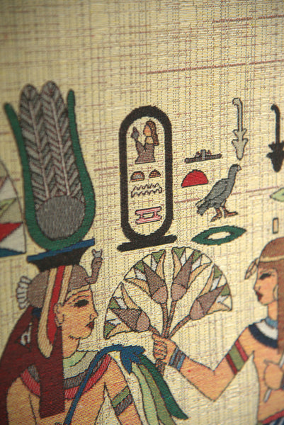 Papyrus Flowers for the Queen Stretched Wall Tapestry