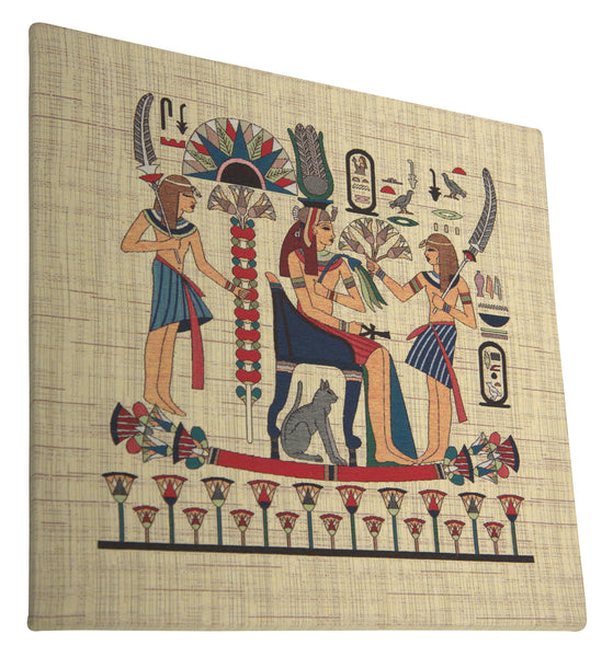 Papyrus Flowers for the Queen Stretched Wall Tapestry