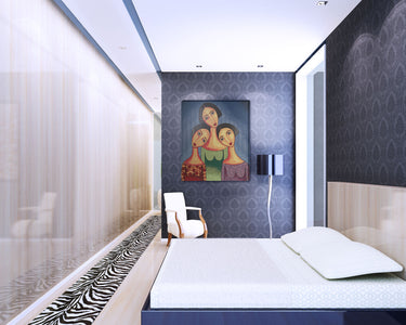 Three Sister Stretched Wall Tapestry