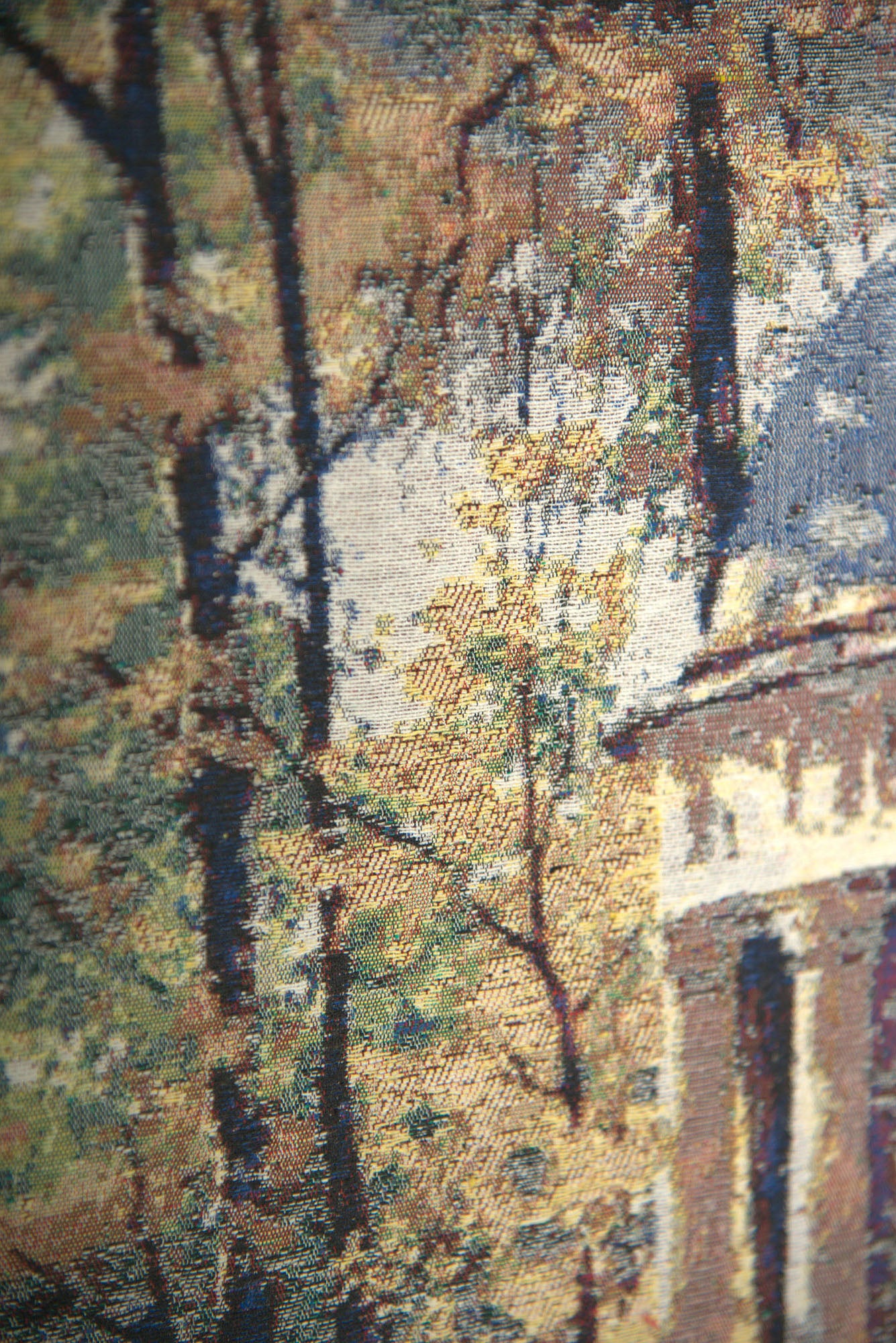 Gazebo in The Park Stretched Wall Tapestry