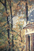 Gazebo in The Park Stretched Wall Tapestry
